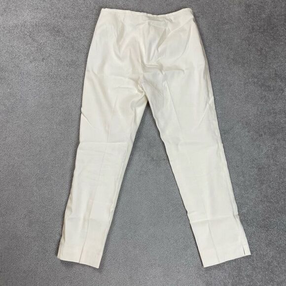 J Mclaughlin Womens Size 10 Silk Dress Pants Slacks Ivory Straight Leg NWOT - Picture 3 of 5